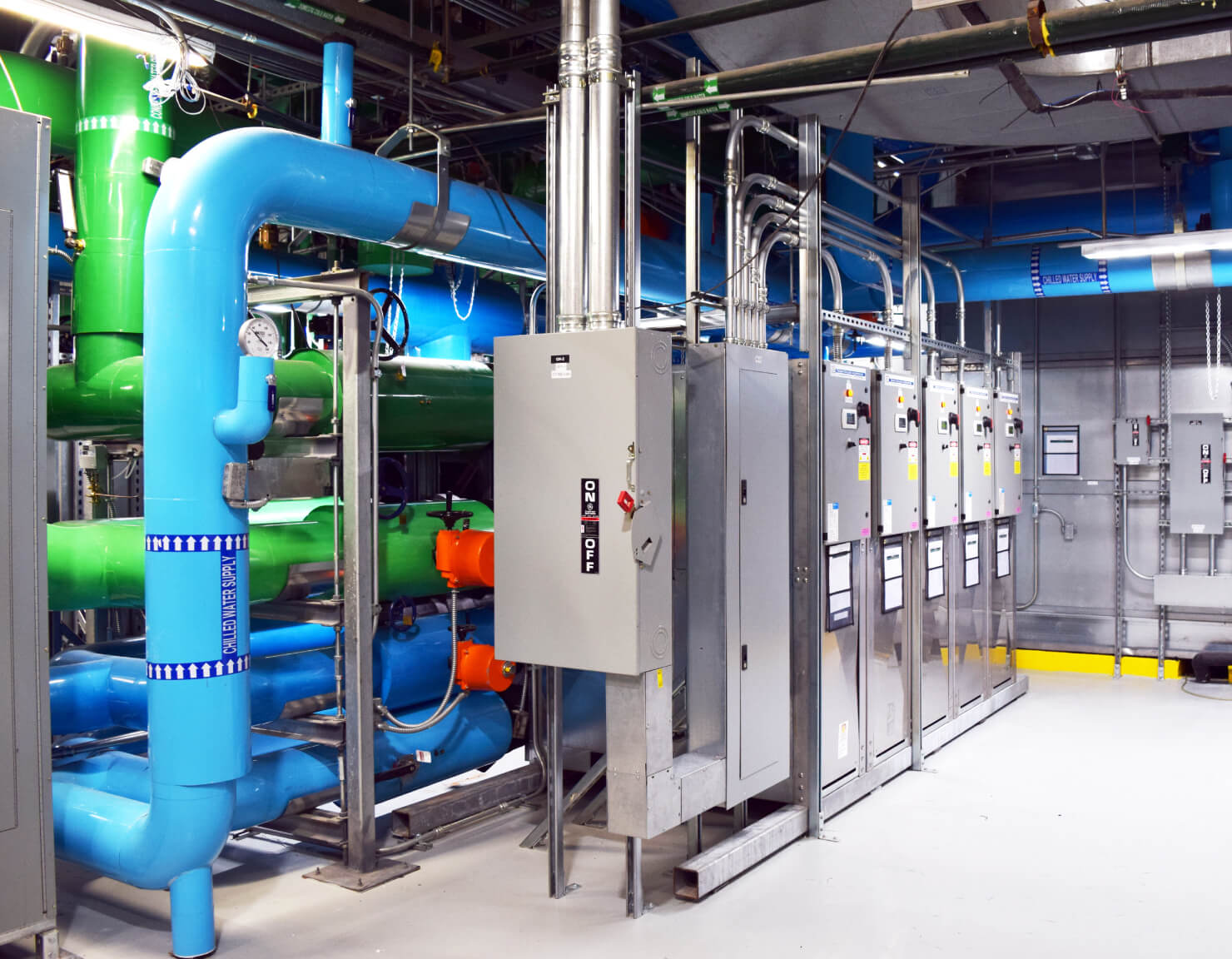 Image of 1500 K Street’s state-of-the-art HVAC system including new mechanical base equipment